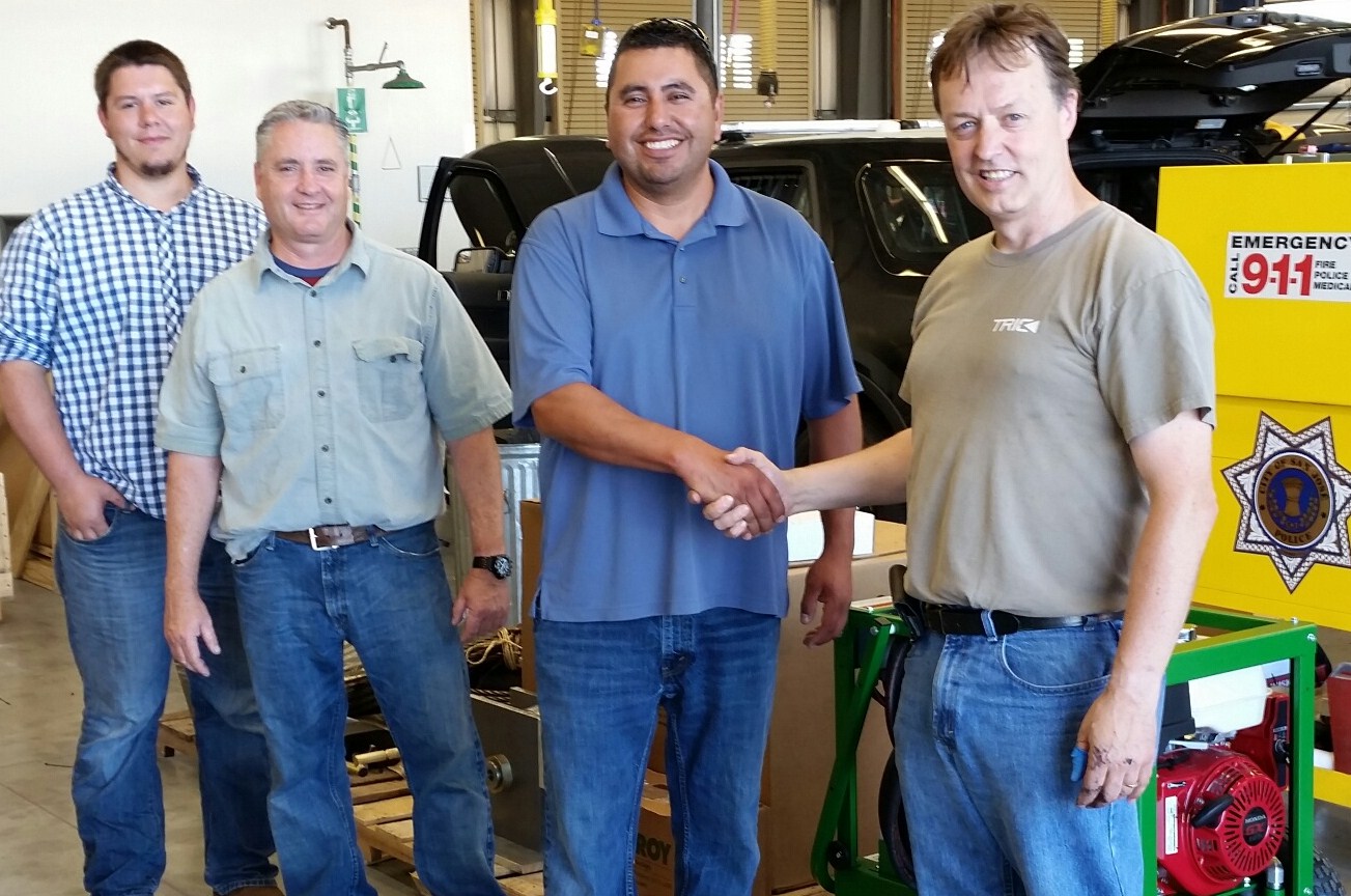 July 2014, San Jose DOT purchases TRIC Tools' X30 Pipe Bursting Machine